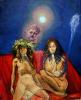 Summoning Madame Blavatsky (30"x 25" oil on linen) 2010