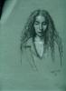 Egyptian Girl 2- charcoal-chalk-1991
